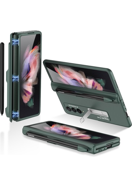 Xphonestore Gkk Samsung Galaxy Z Fold3 5g Için Kalem Yuvalı Manyetik Katlanır Kılıf (Yurt Dışından)