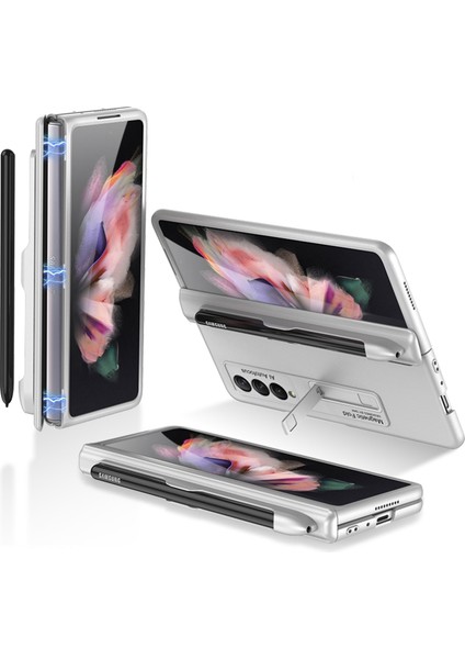 Xphonestore Gkk Samsung Galaxy Z Fold3 5g Için Kalem Yuvalı Manyetik Katlanır Kılıf (Yurt Dışından)