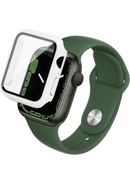 Apple Watch Uyumlu Series 7 45MM Için Temperli Pc Hepsi Bir Arada Kılıf (Yurt Dışından)