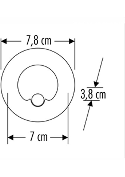 CT-5174 1.5W Koridor LED Armatür Sensörlü 6400K Beyaz