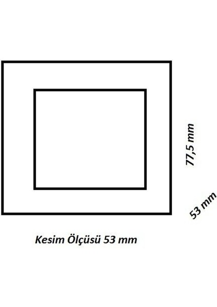 AH07-00964 0.7W Kare LED Merdiven ve Duvar Armatürü Mavi