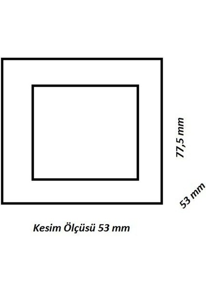 AH07-00864 0.8W Sensörlü Kare LED Merdiven ve Duvar Armatürü Mavi