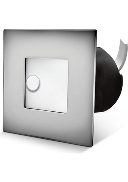 AH07-00834 0.8W Sensörlü Kare LED Merdiven ve Duvar Armatürü 6500K Beyaz