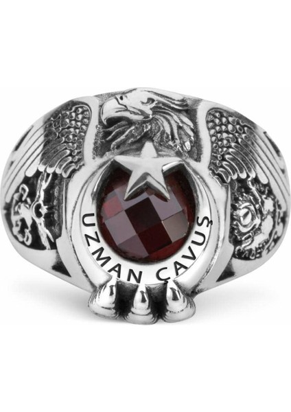 Kara Kuvvetleri Kartal Başlı Pençeli Uzman Çavuş Yüzüğü