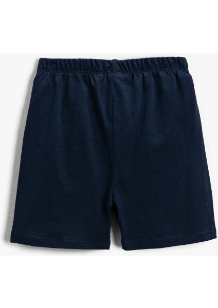 Erkek Bebek Slogan Baskılı Şort Pamuklu fiyatları