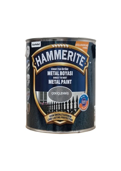Hammerite Çekiçlenmiş Metal Boyası Gri 2,5 Lt
