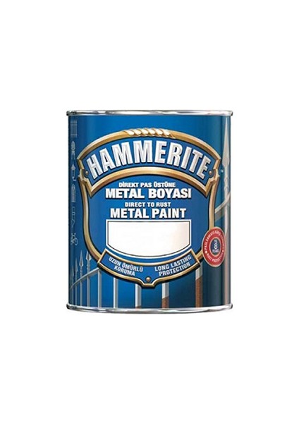 Hammerite Pürüzsüz Metal Boyası Gri 0,75 Lt