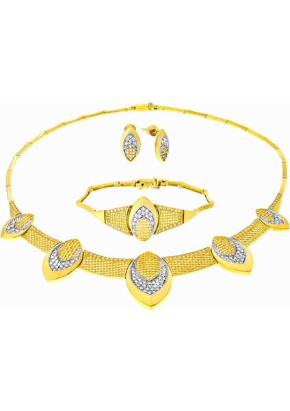 22 Ayar Altın Üçlü Set T002433