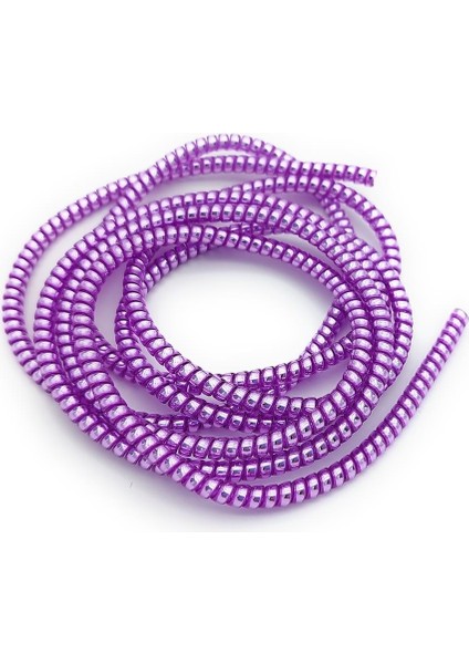 Kablo Kordon Koruyucu Spiral Sarma Kılıf Koruma Magenta Shine