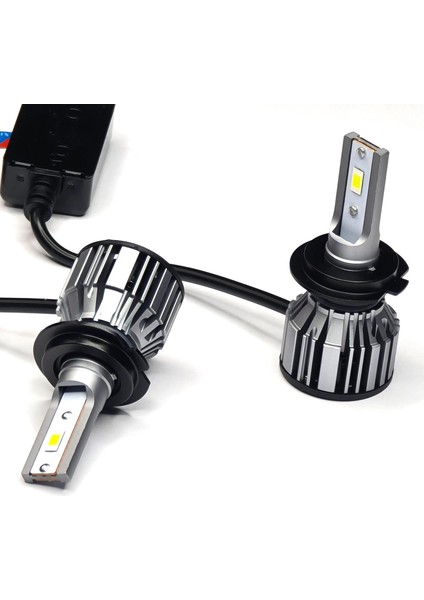 H4 LED Far Ampülü Csp+ LED Xenon 180W 18000 Lumen Canbus Beyin Shark K3 Plus H4