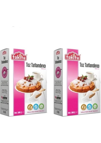 Toz Tatlandırıcı 500 gr 2 Adet