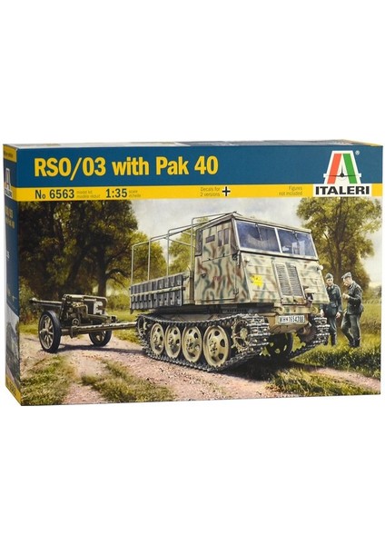 6563S 1/35 Rso/03 Pak 40'lı Paletli Askeri Araç Demonte Plastik Maketi