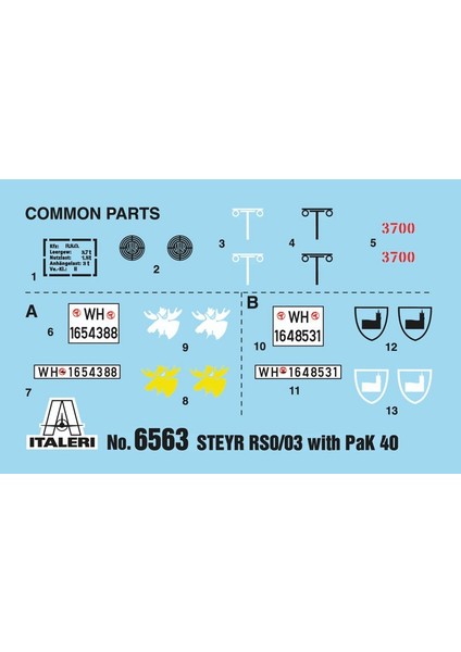 6563S 1/35 Rso/03 Pak 40'lı Paletli Askeri Araç Demonte Plastik Maketi