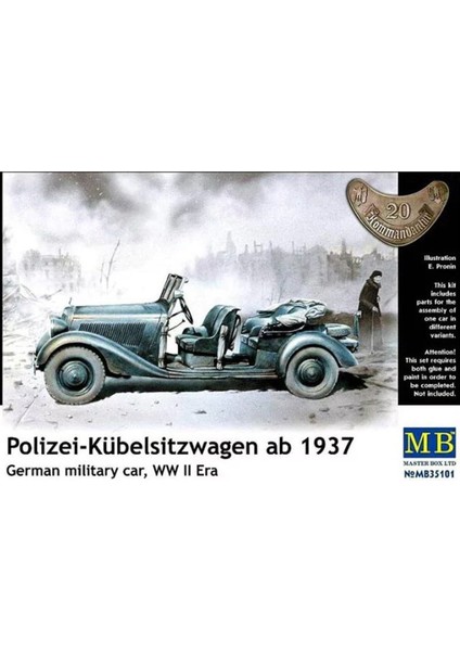 35101 1/35 Polizei-Kuebelsitzwagen Ab 1937, German