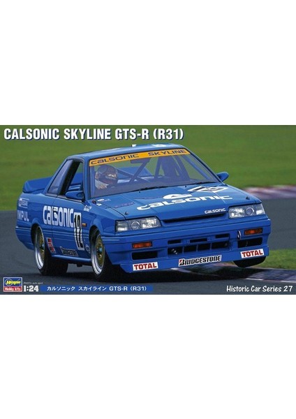 HC27 21127 1/24 Calsonic Skyline Gts-R R31 Otomobil Demonte Plastik Maketi