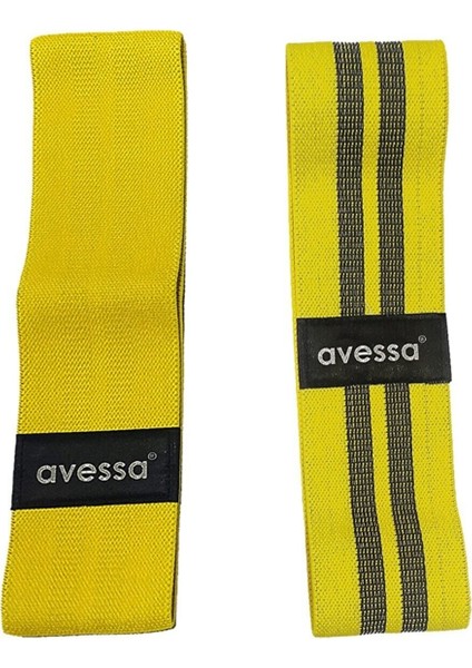 Avessa Newborn Loop Band Direnç Lastiği Egzersiz Bandı Sarı Direnç Orta 11-15 kg