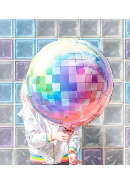 Renkli Disko Topu Şeklinde Balon - Doğum Günü Parti Balonu