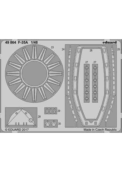 49864 1/48 F-35A For Meng Maket Detay Seti