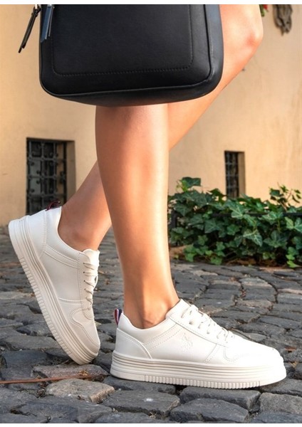 Suri Beyaz Kadın Sneaker Spor Ayakkabı V18 indirimleri