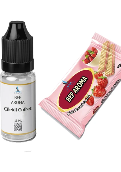 Bef Aroma Bef Çilekli Gofret Gıda Aroması , Gıda Şurubu