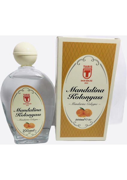 Mandalina Kolonyası 80 Derece 200 ml Cam Şişe