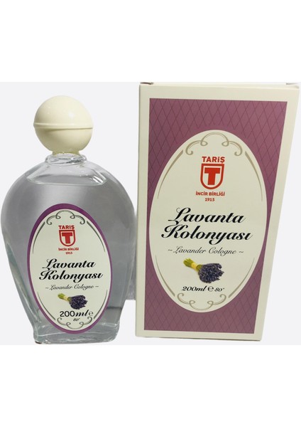 Lavanta Kolonyası 80 Derece 200 ml Cam Şişe