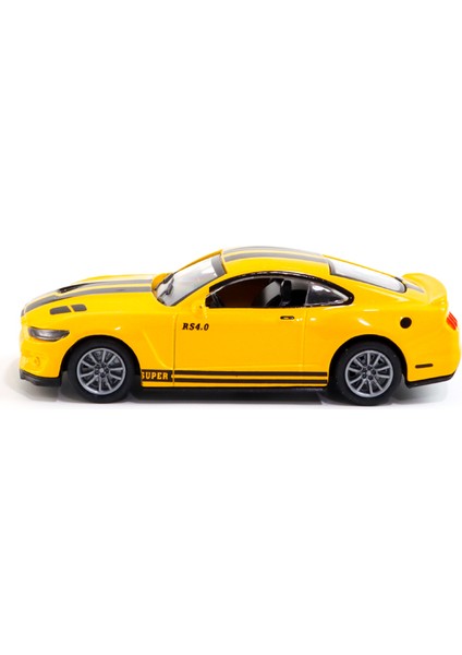 1:36 Ölçekli Die-Cast Sarı Spor Araba