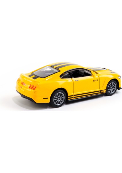1:36 Ölçekli Die-Cast Sarı Spor Araba