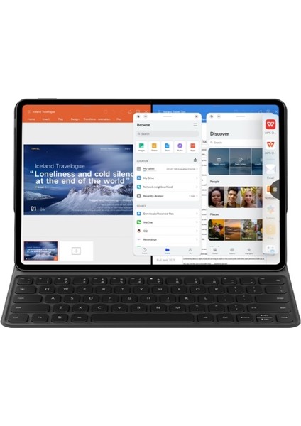 Huaweı Matepad Pro 12.6 Manyetik Klavye - Koyu Gri
