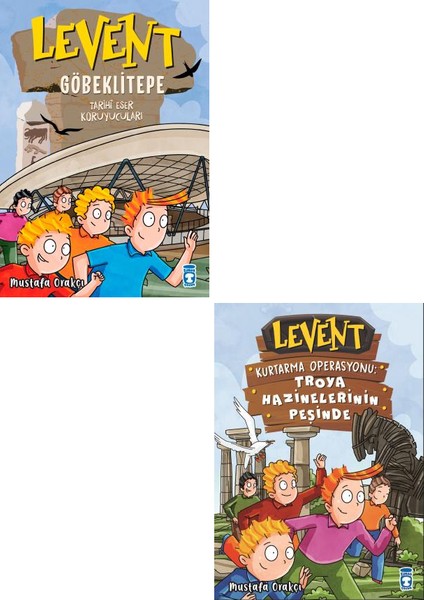 Levent 2 Kitap Set / Göbeklitepe - Troya Hazinelerinin Peşinde