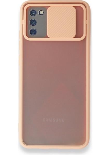 Samsung Galaxy A03S Kılıf Kamera Sürgülü Kılıf Pembe