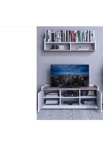 Fora Home Oreon Televizyon Sehpası Kitaplıklı Tv Ünitesi