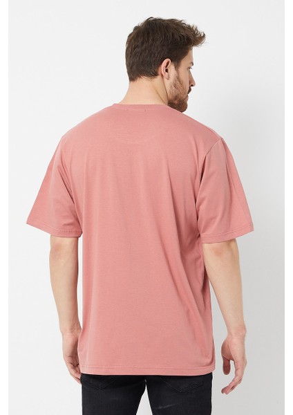 Gül Kurusu Basic Erkek Bisiklet Yaka Long Kalıp Kısa Kollu T-Shirt fiyatları