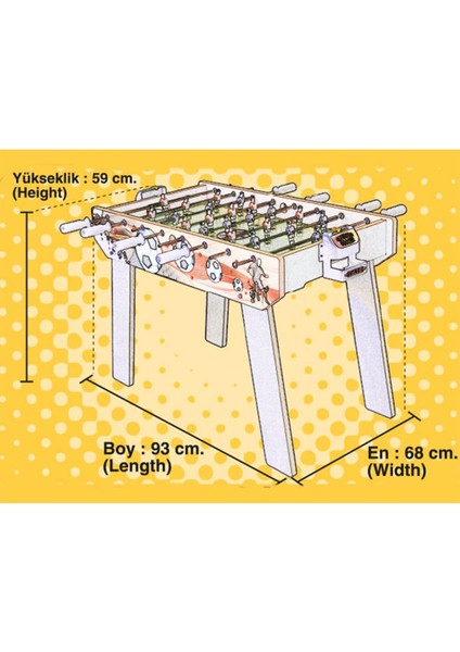 403 Matrax, Ahşap Masa Maçı Oyunu Ayaklı indirimleri