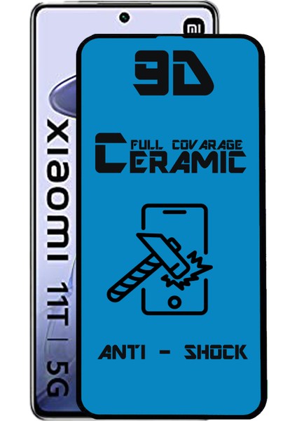 Xiaomi Mi 11T Tam Kaplayan Seramik Nano Esnek Ekran Koruyucu Cam