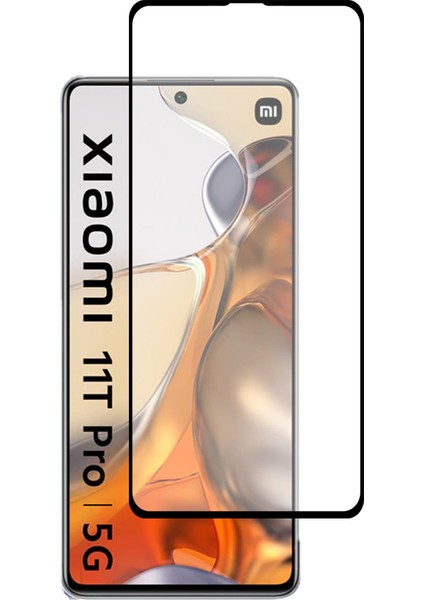 Xiaomi Mi 11T Pro Tam Kaplayan Temperli Ekran Koruyucu Cam