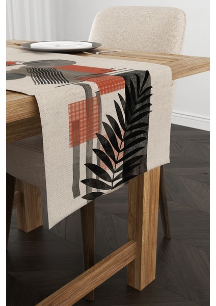 Turuncu Krem Bohem Modern Desenli Dijital Baskılı Runner CGH935-RN fiyatları