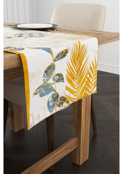 Sarı Mavi Bohem Dekoratif Desenli Dijital Baskılı Runner CGH941-RN fiyatları