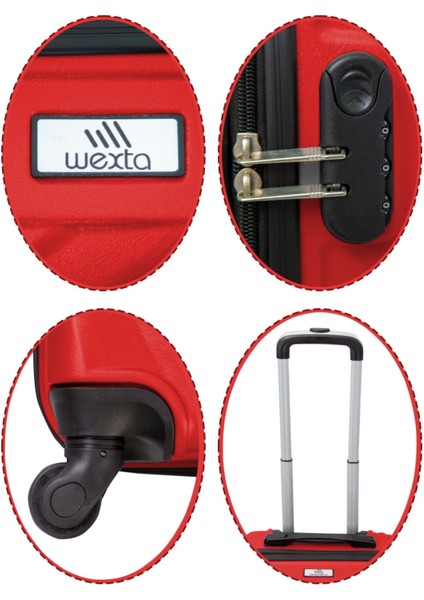 WX-300 Kırmızı Orta Boy Valiz Anatolya Serisi fırsatları