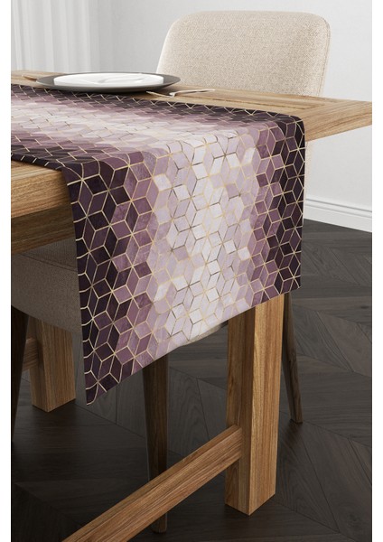 Mor Altın Mozaik Desenli Dijital Baskılı Runner CGH927-RN fiyatları