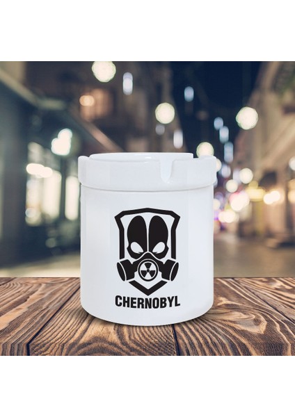 Chernobyl Logo Baskılı Küllük Kül Tablası- KL253