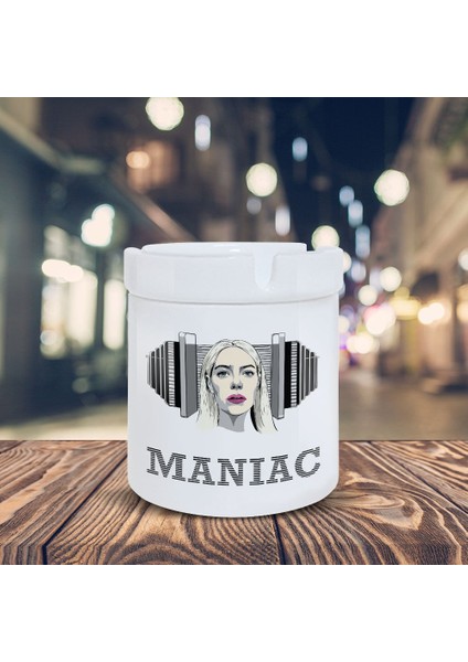 Maniac Emma Stone Baskılı Küllük Kül Tablası KL221