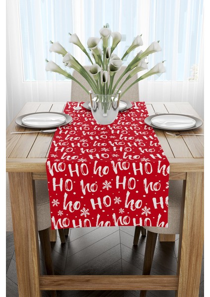 Kırmızı Beyaz Yılbaşı Temalı Dijital Baskılı Runner CGH791-RN fiyatları