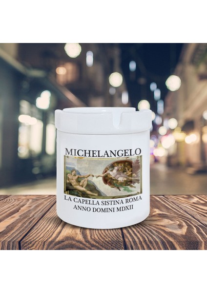 Michelangelo Küllük La Capella Baskılı Kül Tablası K-71