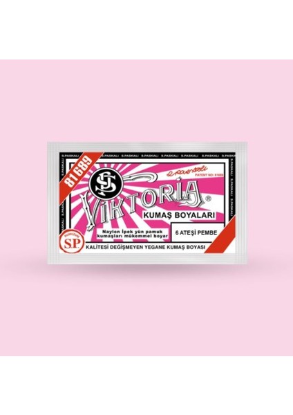 Kumaş Boyası Ateşi Pembe