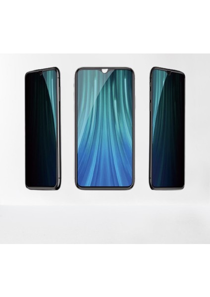 Xiaomi Redmi 9 Mat Hayalet Ekran Gizli Privacy Tam Kaplayan Kırılmaz Cam Seramik Nano Ekran Koruyucu Şeffaf