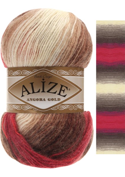 Angora Gold Batik El Örgü Ipi Renk KODU:4574