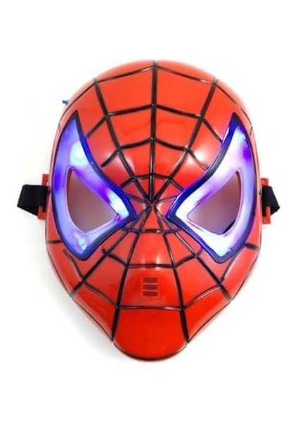 Spiderman Işıklı Maske Örümcek Adam