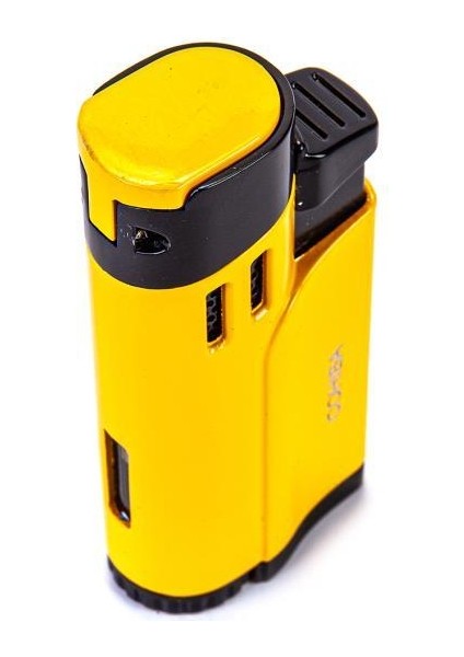 Dört Torch Sarı Puro Çakmağı