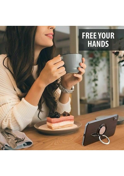 Dönebilen Parmak Yüzük Cep Telefonu Tutucu Car Için Stand Kavrama